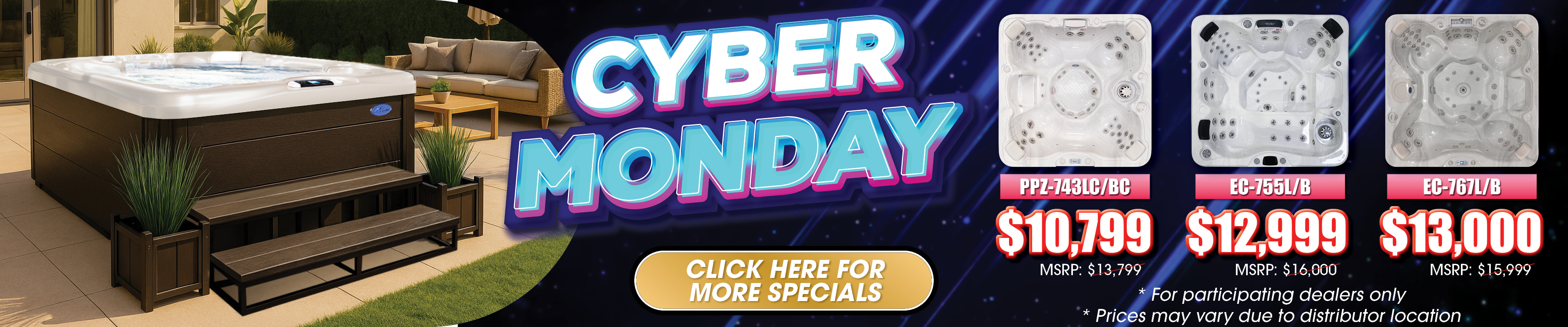 Calspas hot tub being used in a family setting - Peach Tree City