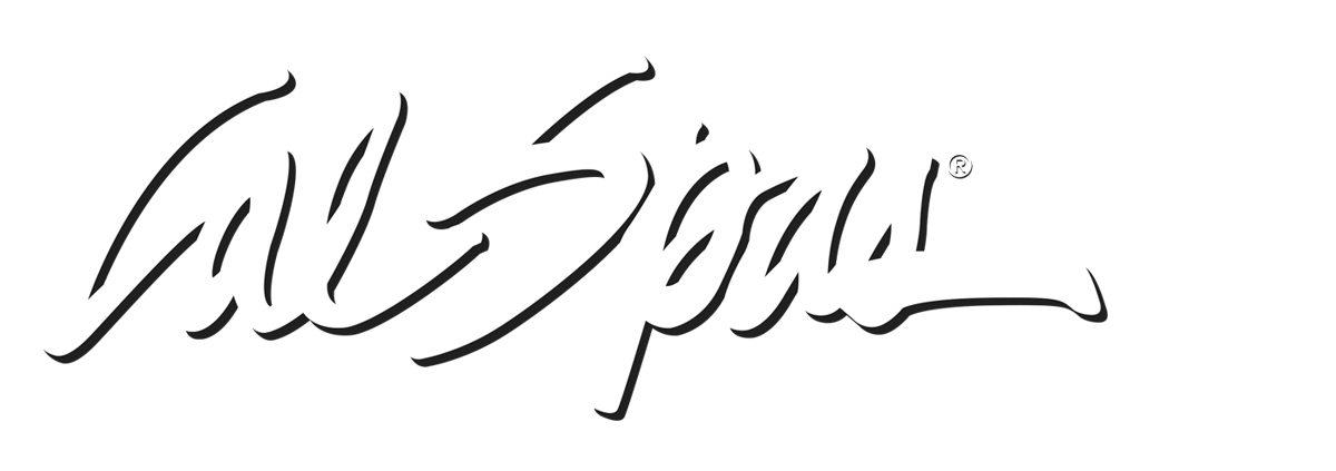 Calspas White logo hot tubs spas for sale Peach Tree City